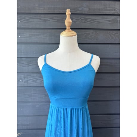 Modal Spandex　Relax Fit Bra Top Flare One Piece Smoky Blue