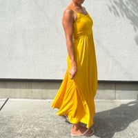 Modal Spandex　Relax Fit Bra Top Flare One Piece  Mustard