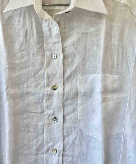 Big Size Linen White  Shirt
