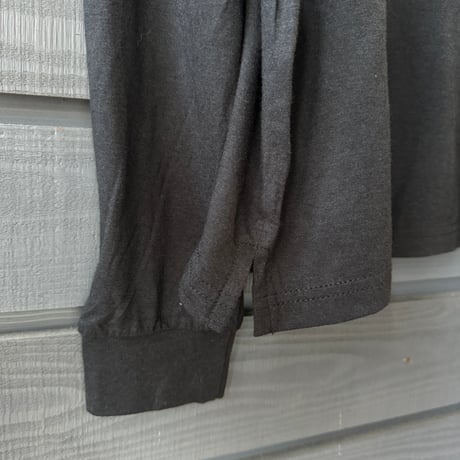 Bamboo Cotton Palm print Long T-shirt Black