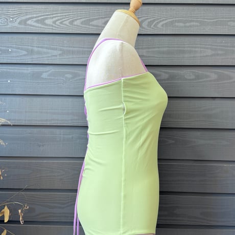Reversible  Bustier One Piece Melon x African Violet