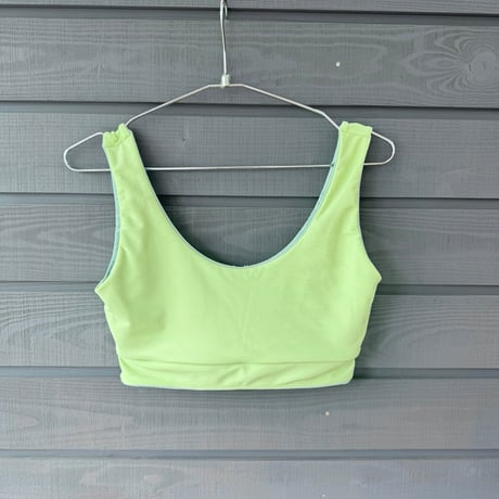 Reversible Bikini Top　Lichen x Melon