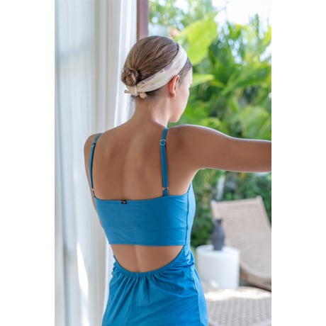 Modal Spandex　Relax Fit Bra Top Tight One Piece Black