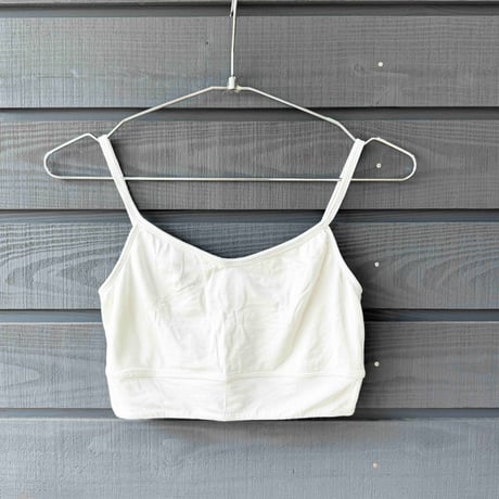 Modal Spandex　Relax Fit Bra White