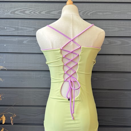 Reversible  Bustier One Piece Melon x African Violet