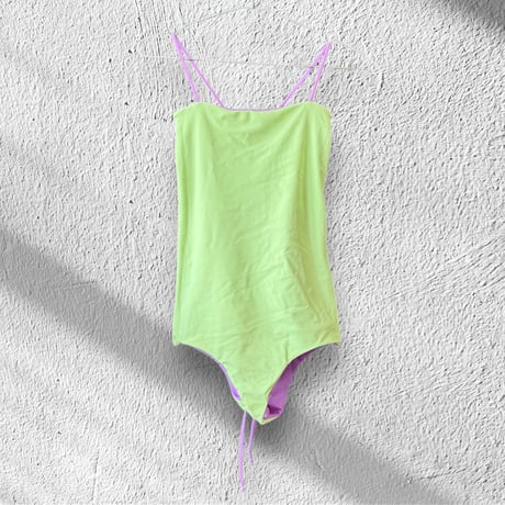 Reversible  Bustier One Piece Melon x African Violet