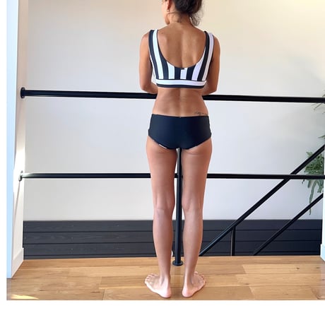 ♻️Econyl®︎ Reversible Bikini Tops　Nero Stripe x Black