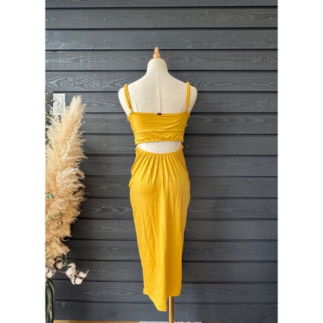 Modal Spandex　Relax Fit Bra Top Tight One Piece Mustard