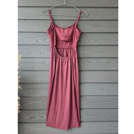 Modal Spandex　Relax Fit Bra Top Tight One Piece Wine