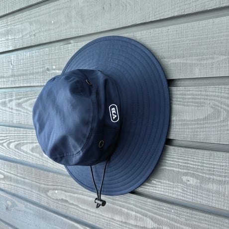 ツバ広め撥水ハット　Navy