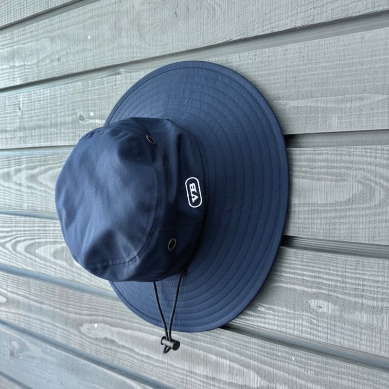 イルビゾンテ　新品　ハット　ネイビー　ツバ広め ツバ広め撥水ハット Navy | via Bella