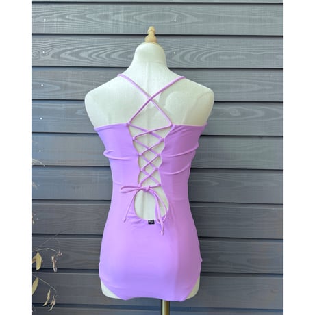 Reversible  Bustier One Piece Melon x African Violet
