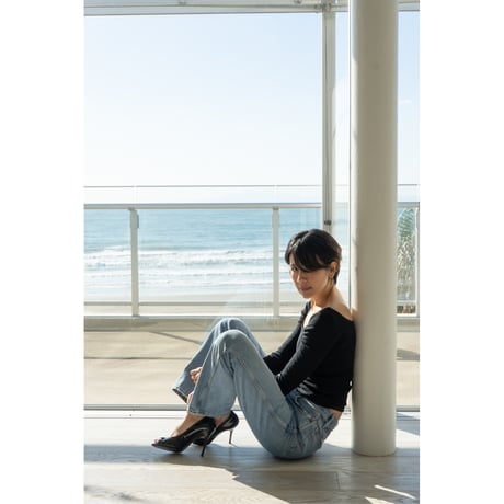 新価格！日本製　Organic Cotton by Organic Field®︎ Bra Long Sleeve Top Rib Black