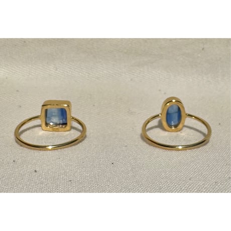via Bella Gemstones Ring Kyanite Oval&Square