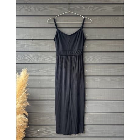 Modal Spandex　Relax Fit Bra Top Tight One Piece Black