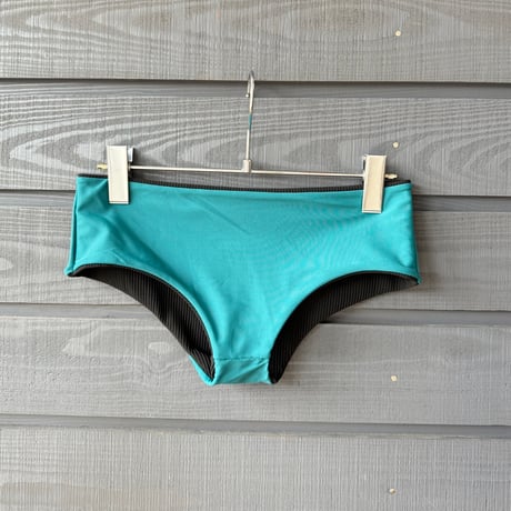 Reversible Boy Shorts Deep Oceanx Black Rib