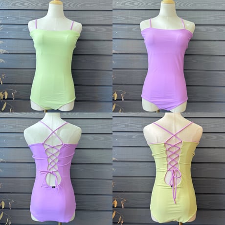 Reversible  Bustier One Piece Melon x African Violet