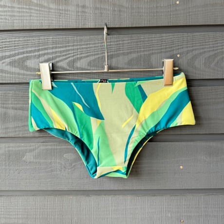 Reversible Boy Shorts Tropic Leaf x Deep Ocean