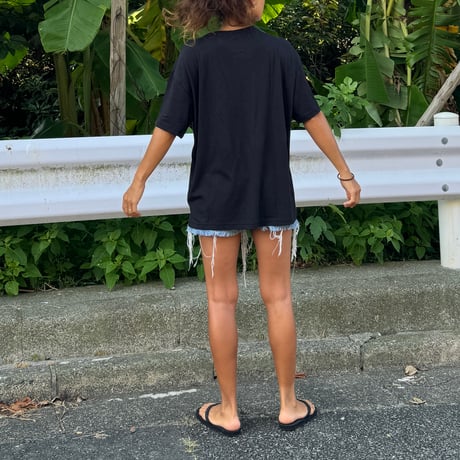 Bamboo Cotton Simple Tshirt Black