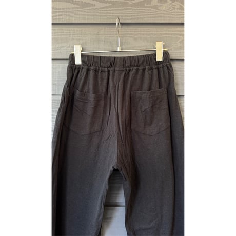 Bamboo Cotton Wide Long Pants　Black