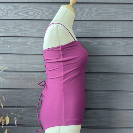 Reversible  Bustier One Piece Black x Wine