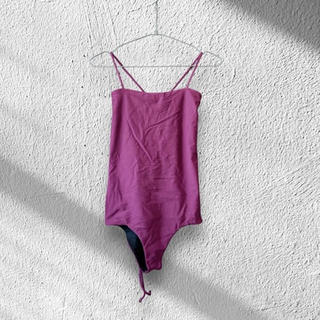 Reversible  Bustier One Piece Black x Wine