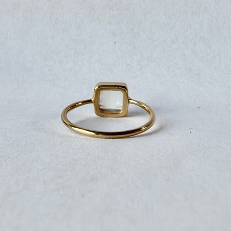 via Bella Gemstones Ring Rainbow Moon Oval&Square