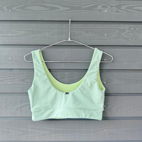 Reversible Bikini Top　Lichen x Melon