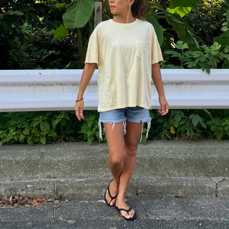 Bamboo Cotton  Tshirt Banana Milk
