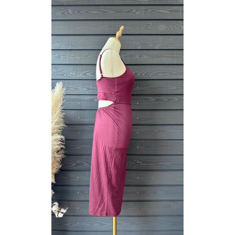 Relax Fit Bra Top Tight One Piece Wine