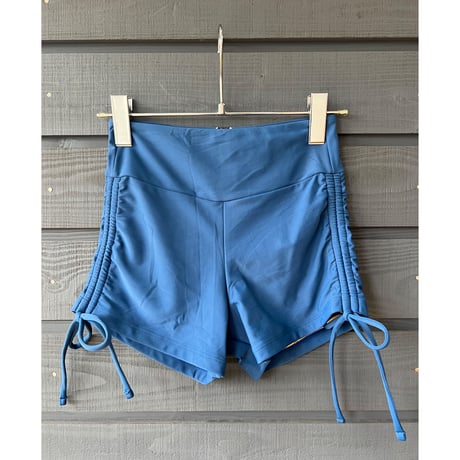 サイドリボン　ホットパンツ　　Vintage Blue