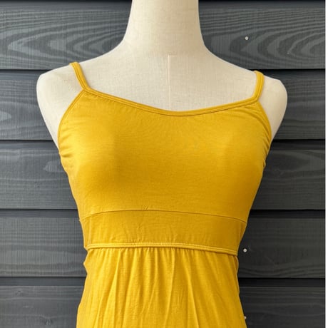 Modal Spandex　Relax Fit Bra Top Tight One Piece Mustard