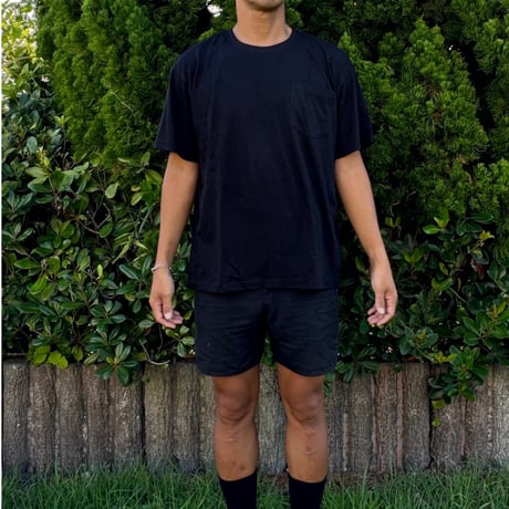 Bamboo Cotton Simple Tshirt Black
