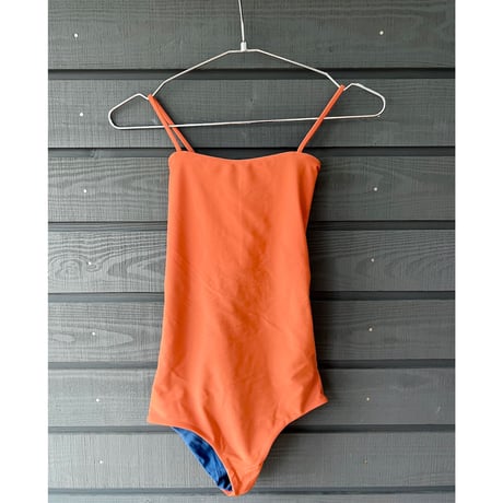 Reversible Bustier One Piece Vintage Blue xVintage Orange