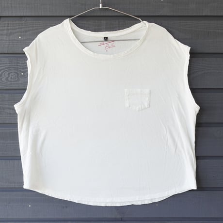 Bamboo Cotton Easy Tank　White