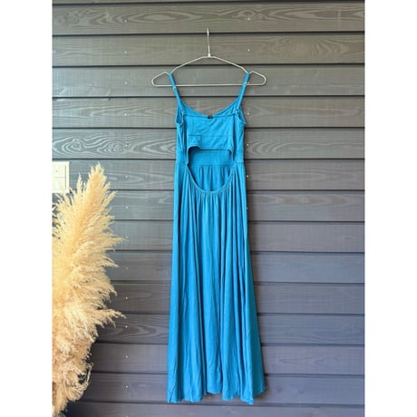Modal Spandex　Relax Fit Bra Top Flare One Piece Smoky Blue
