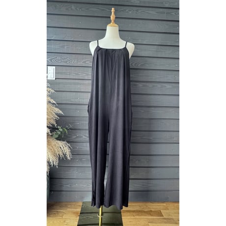Simple Jump Suit Bamboo Cotton Black