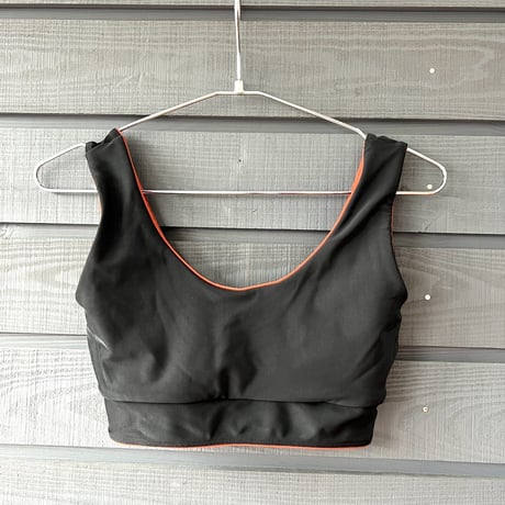 Reversible Bikini Tops　Red Brown x Black