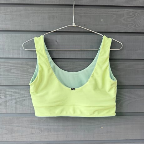 Reversible Bikini Top　Lichen x Melon