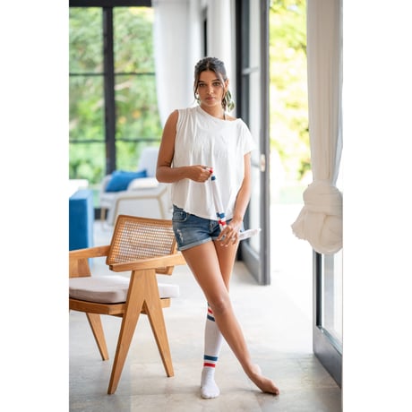 Bamboo Cotton Easy Tank　White