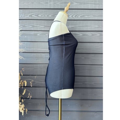 ♻️Repreve®︎ eco Rib Bustier One Piece Black Rib