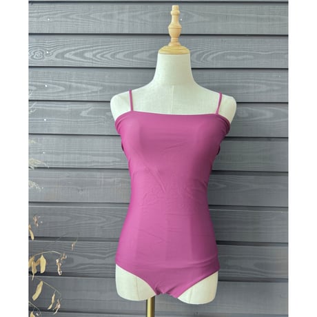 Reversible  Bustier One Piece Black x Wine