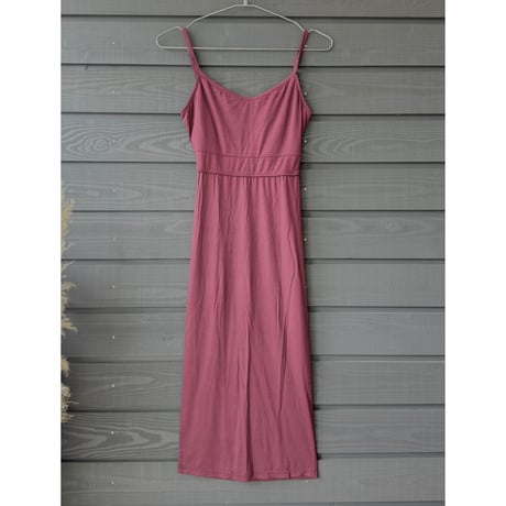 Modal Spandex　Relax Fit Bra Top Tight One Piece Wine