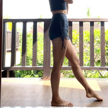 ♻️Econyl®︎　Side Ribbon Short Pants　Black