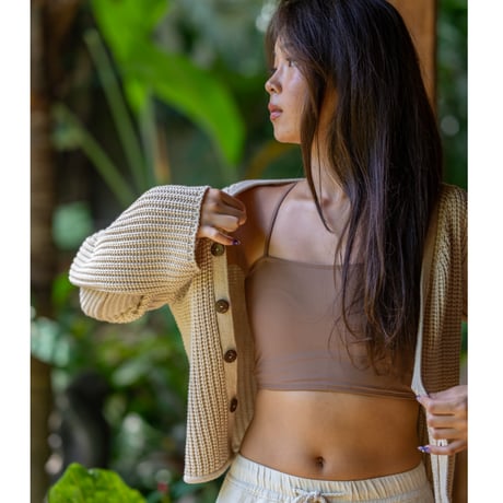 Cotton Knit Cardigan Kinari