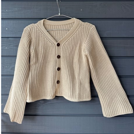 Cotton Knit Cardigan Kinari
