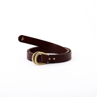 JB401 ( shell ring belt ) dark brown