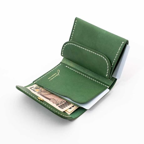 Jacou JW010 ( mini wallet )  "orange" pastel leather  ＊限定商品