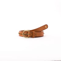JB406 ( studded bow  belt ) brown