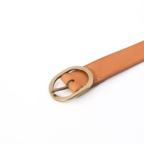 JB404 ( oval buckle belt ) brown
